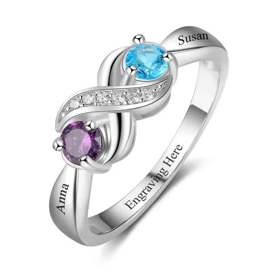 Infinite Bond Personalized Birthstone Ring