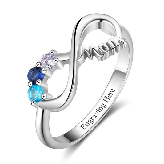 Infinite Love Personalized Birthstone Ring