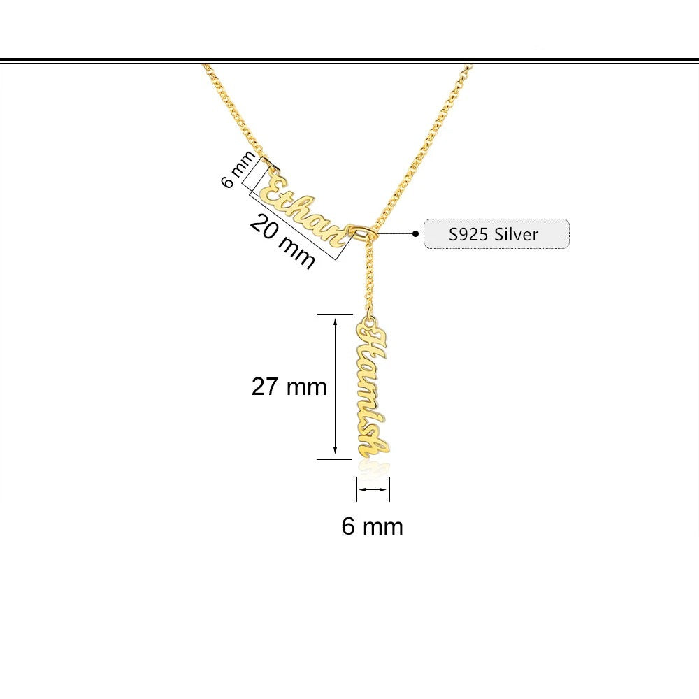 Inseparable Personalized Nameplate Necklace