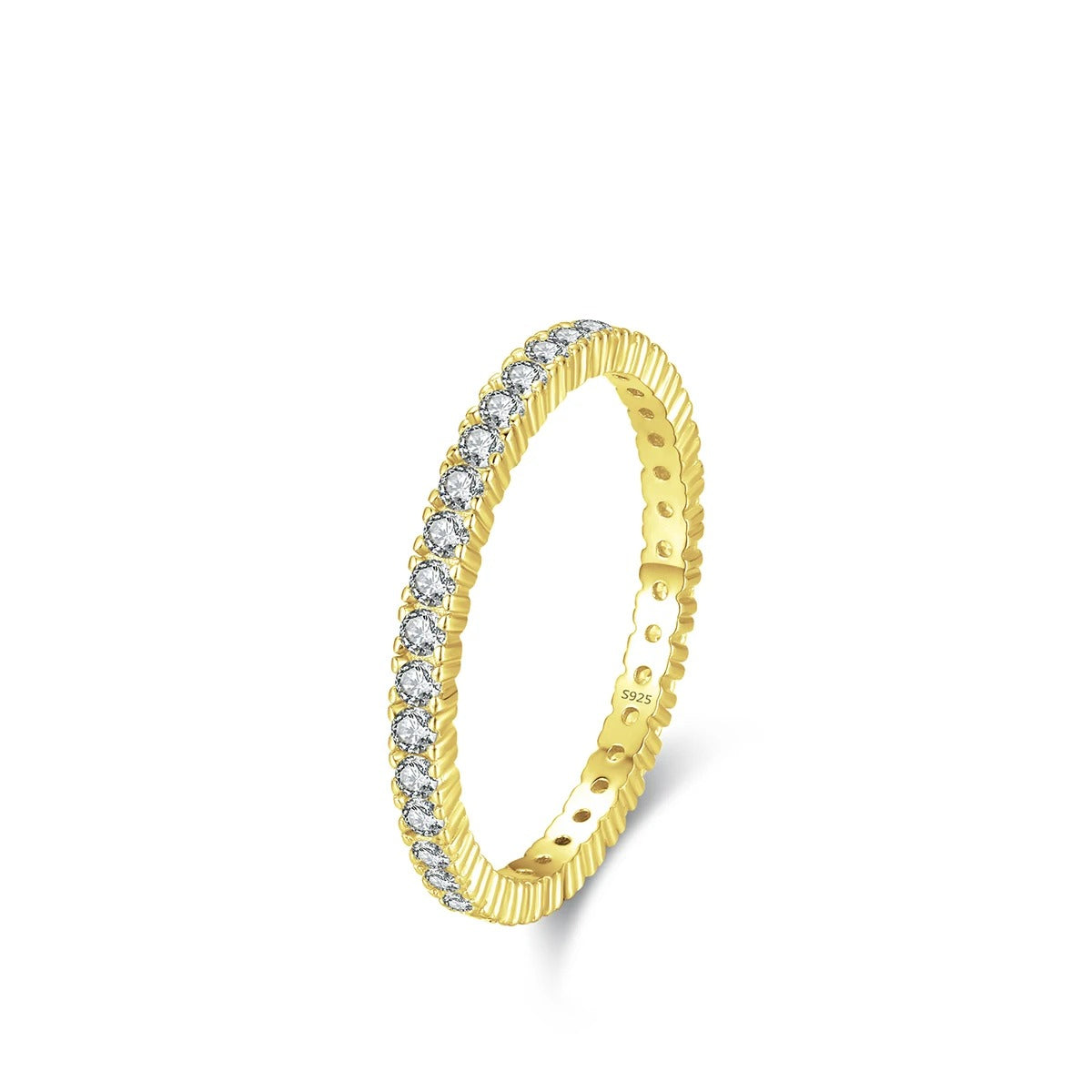 Sparkling Zircon Bridal Ring – Timeless Commitment
