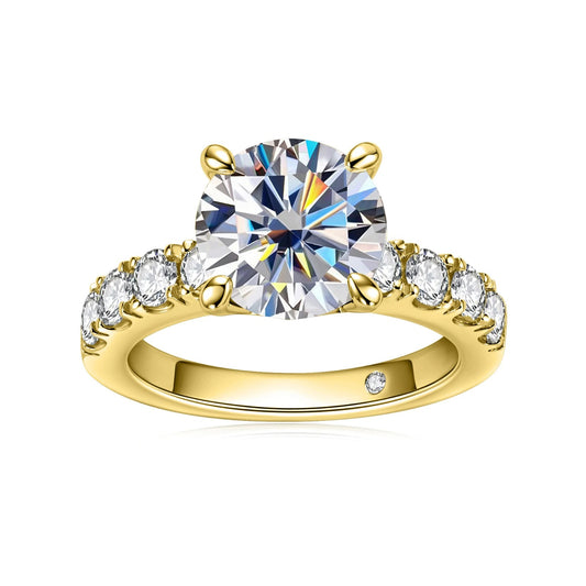 4.3cttw Moissanite Wedding Ring – Radiant Commitment