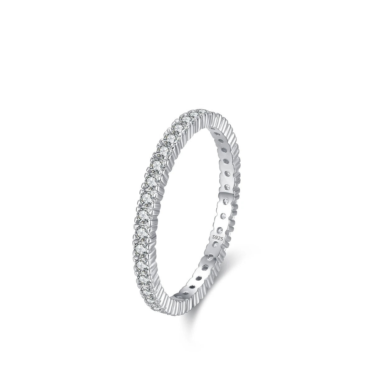 Sparkling Zircon Bridal Ring – Timeless Commitment