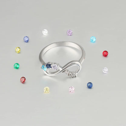 Infinite Love Personalized Birthstone Ring