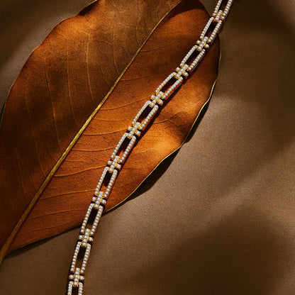 Classic Moissanite Charm Bracelet – Timeless Elegance