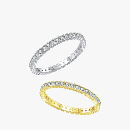 Sparkling Zircon Bridal Ring – Timeless Commitment
