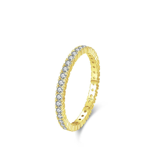 Sparkling Zircon Bridal Ring – Timeless Commitment